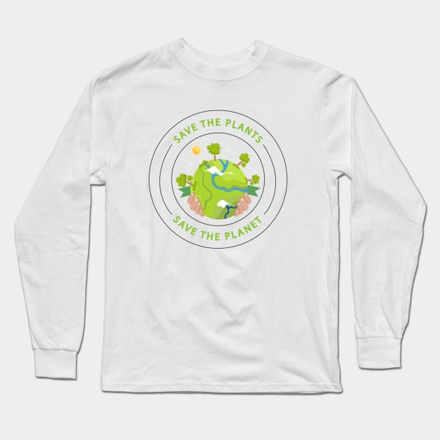 Save The Planet Long Sleeve T-Shirt by malikaali